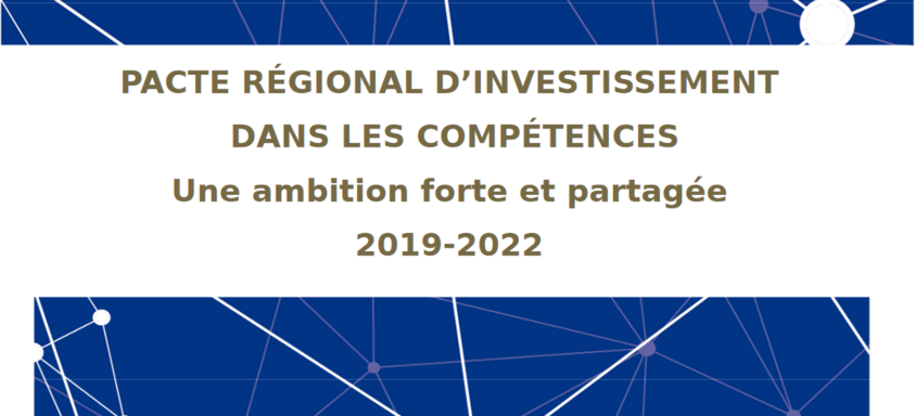 Pacte régional d'investissement dans les compétences provence Alpes Côte d'Azur